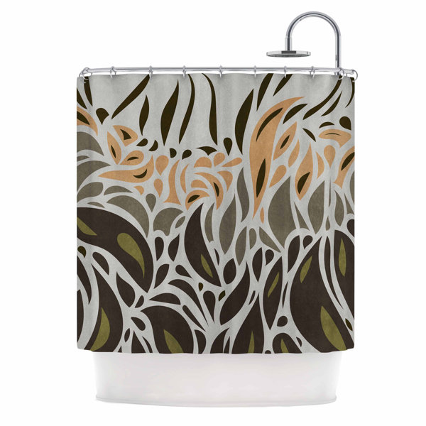 East Urban Home Abstract Pattern II Single Shower Curtain Wayfair